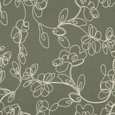 Hydrofiel Stof Embroidery Bloemenslinger - Pickle