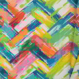 Katoen Stof Digitale Print - Zigzag Expressie