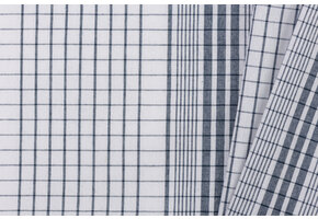 Katoen Stof - Madrasruit Donkerblauw