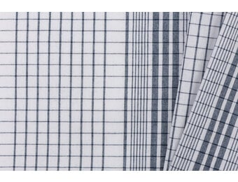 Katoen Stof - Madrasruit Donkerblauw