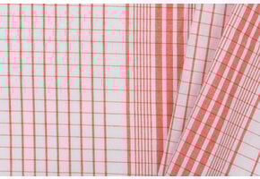 Katoen Stof - Madrasruit Rood