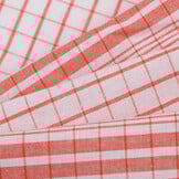 Katoen Stof - Madrasruit Rood