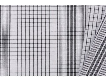 Katoen Stof - Madrasruit Zwart