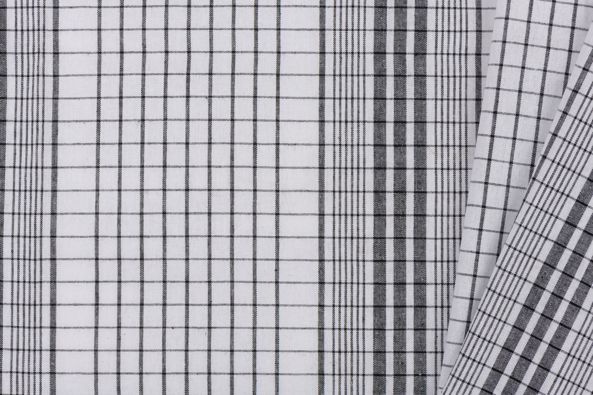 Katoen Stof - Madrasruit Zwart