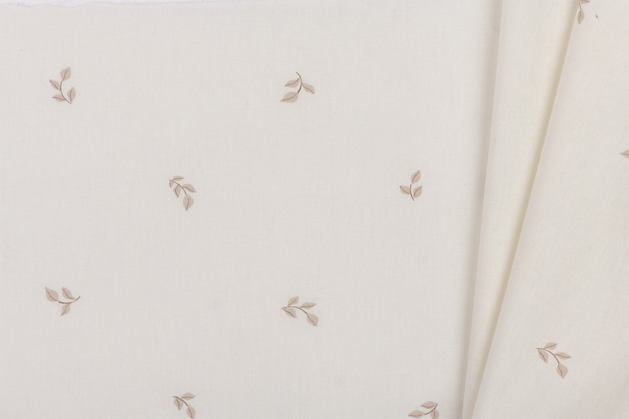 Katoen Poplin Leafy Calm