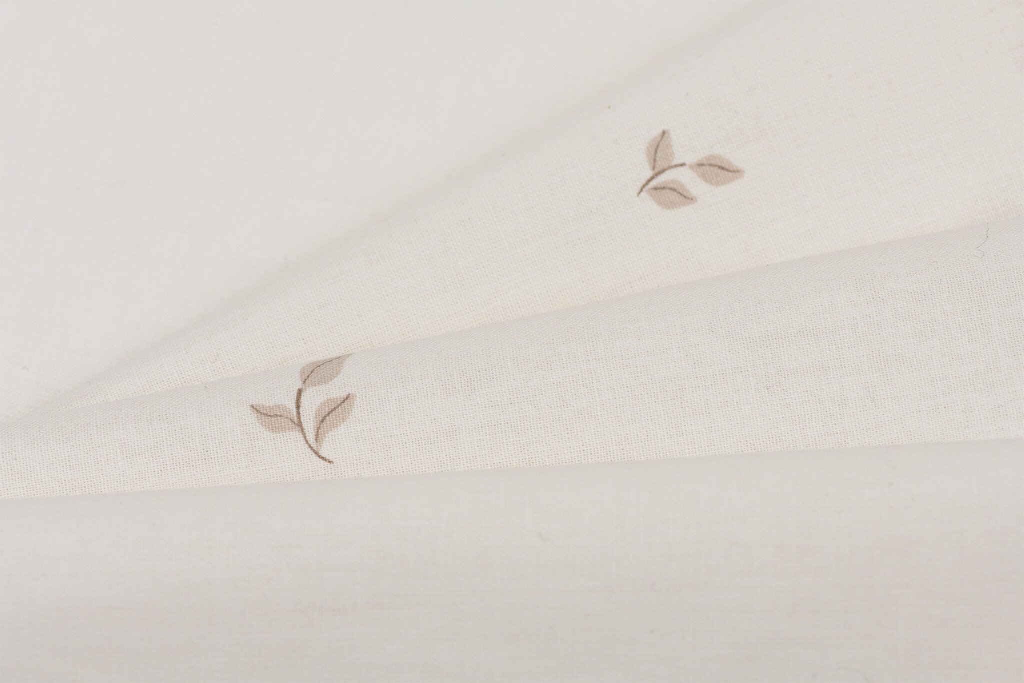 Katoen Poplin Leafy Calm