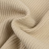 Fijn Gebreide Kabelstof – Beige