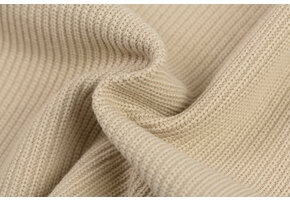Fijn Gebreide Kabelstof – Beige