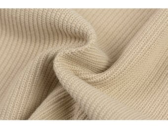 Fijn Gebreide Kabelstof – Beige