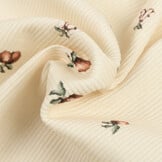 Rib Jersey Stof - Vintage Appel Beige