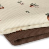 Rib Jersey Stof - Vintage Appel Beige