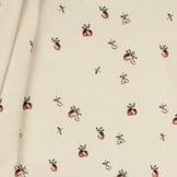 Rib Jersey Stof - Vintage Appel Beige