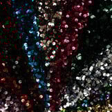 Pailletten stof donkerblauw