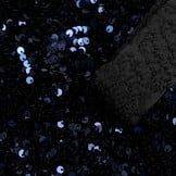 Pailletten stof donkerblauw
