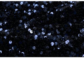 Pailletten stof donkerblauw