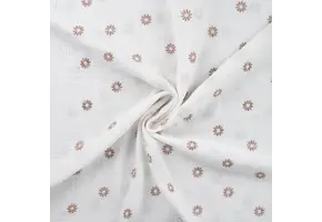 Hydrofiel Stof Embroidery Zonnebloemen - Brons