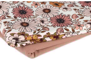 Jersey Katoen Digitale Print - Vintage Madeliefje Klei Roze