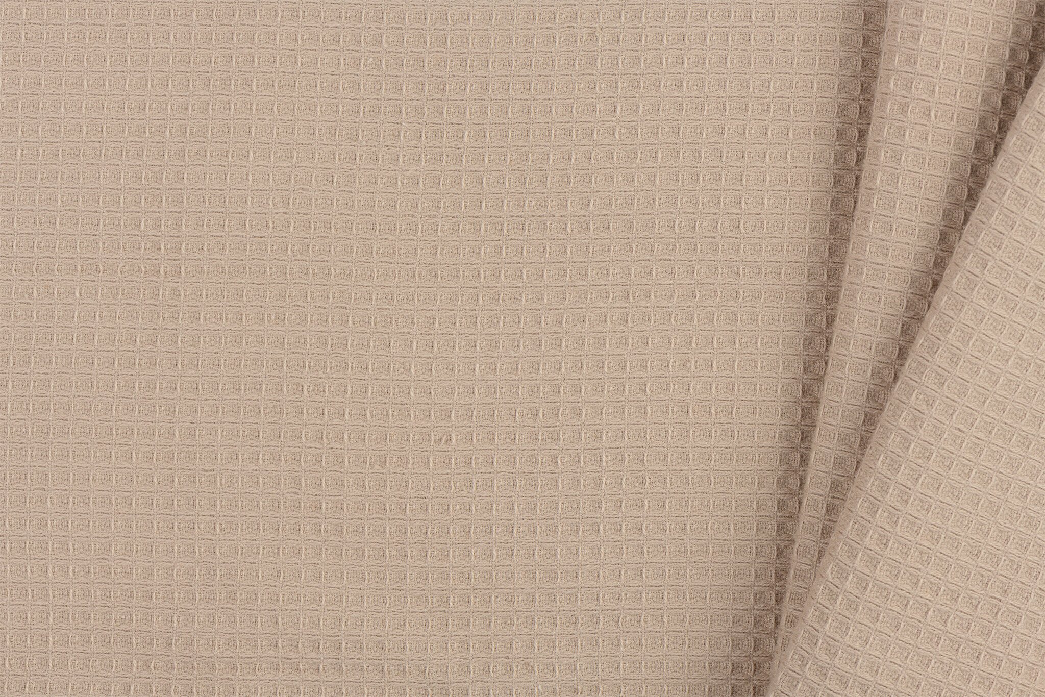 Wafelbadstof - Beige