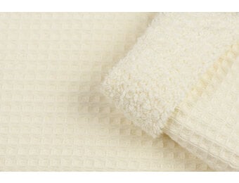 Wafelbadstof - New Ecru