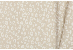 Katoen Poplin Stof Savannah - Licht Beige - Off White