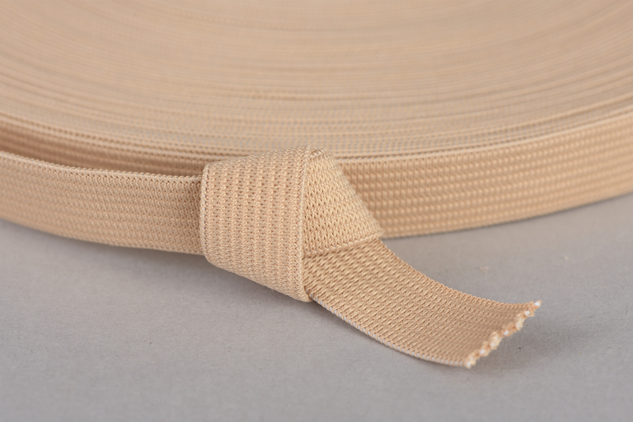 Bandelastiek 15mm - Beige