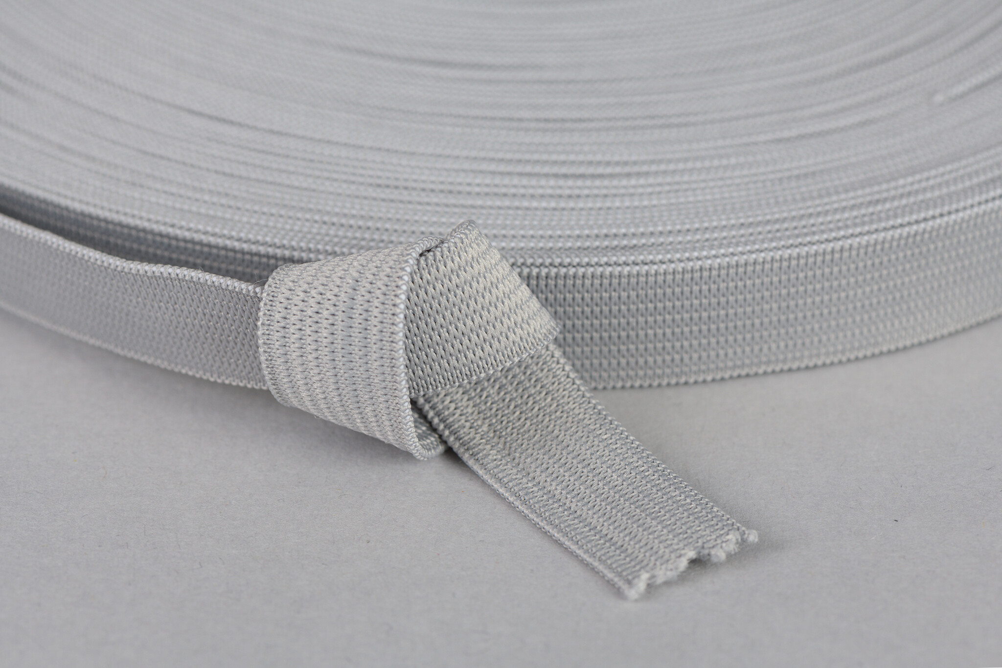 Bandelastiek 15mm - Licht Grijs