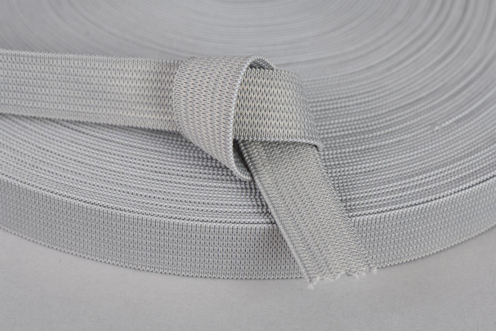 Bandelastiek 15mm - Licht Grijs