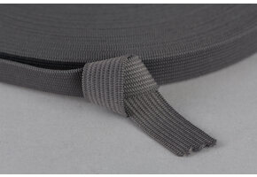 Bandelastiek 15mm - Donker Grijs
