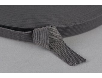Bandelastiek 15mm - Donker Grijs
