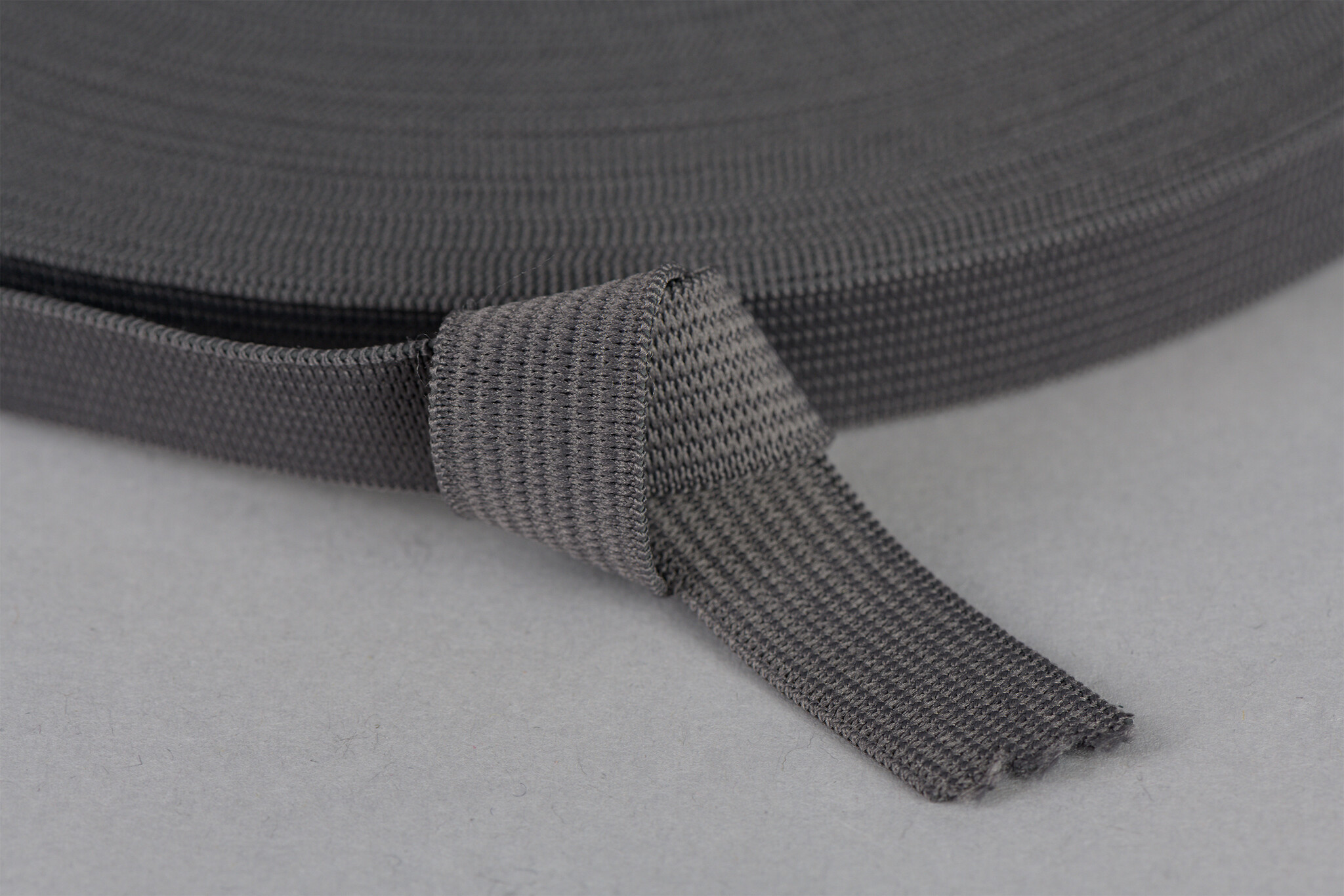 Bandelastiek 15mm - Donker Grijs