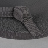 Bandelastiek 15mm - Donker Grijs
