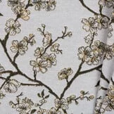 Gobelin Stof Sakura - Crème - Wit