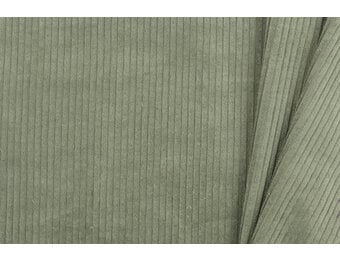 Brede Ribcord Katoen - Dusty Groen