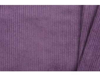 Brede Ribcord Katoen - Dusty Paars