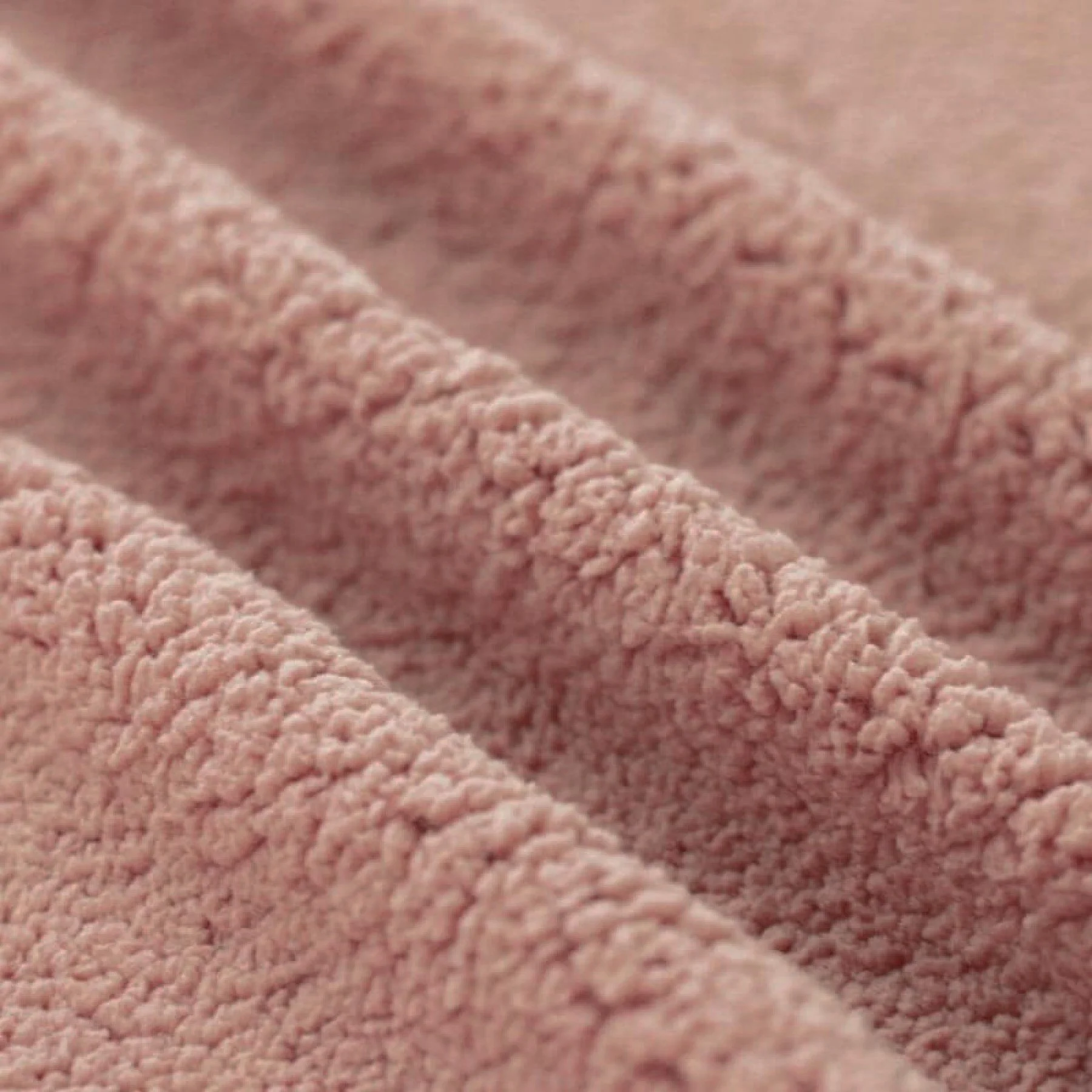 Teddy Stof Dusty Roze - Zacht, Fluffy & Trendy