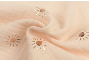 Hydrofiel Stof Foil Zonnetjes - Zand