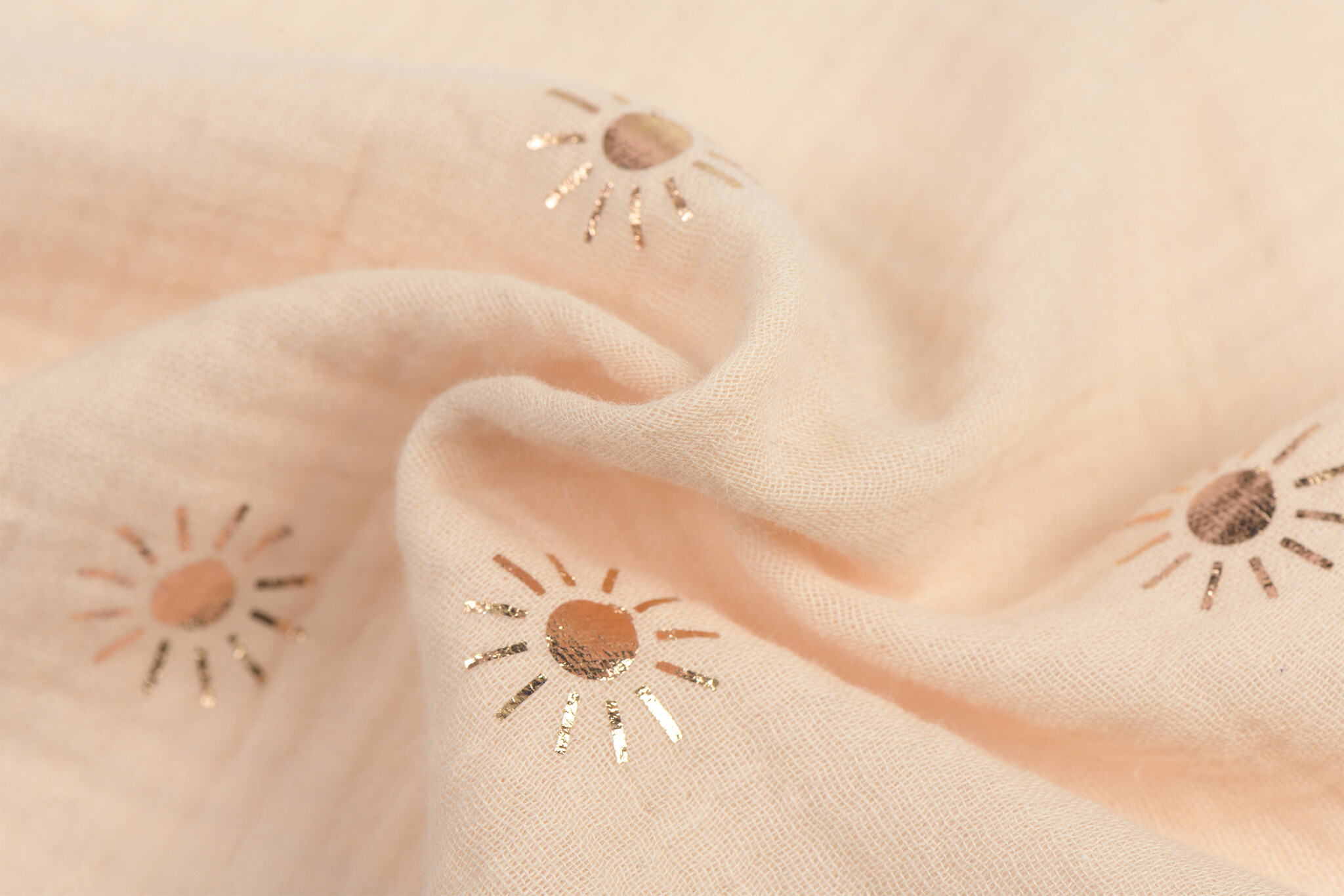 Hydrofiel Stof Foil Zonnetjes - Zand