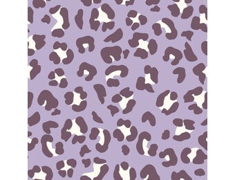 French Terry Crêpe – Luipaardprint Paars