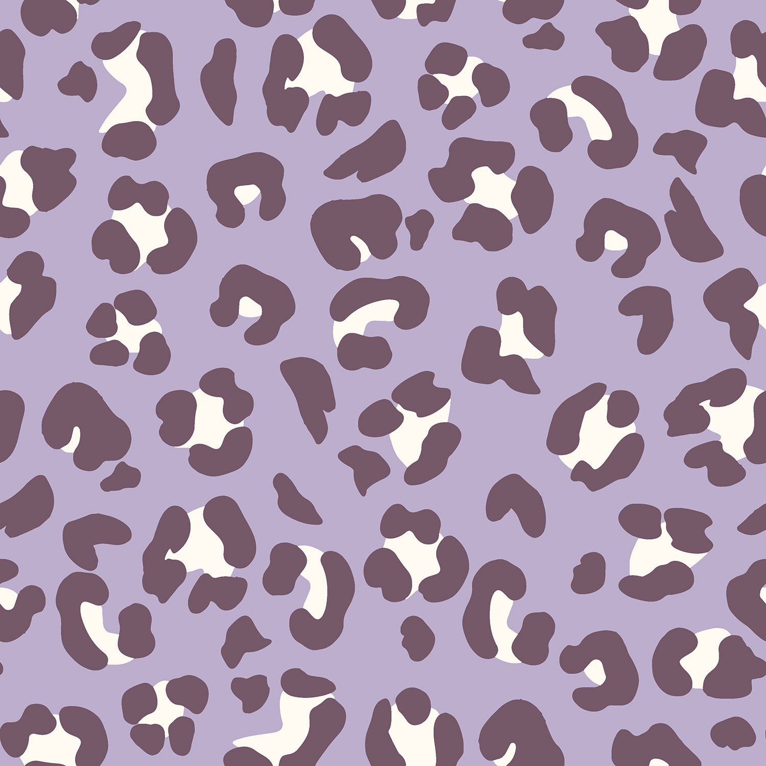 French Terry Crêpe – Luipaardprint Paars