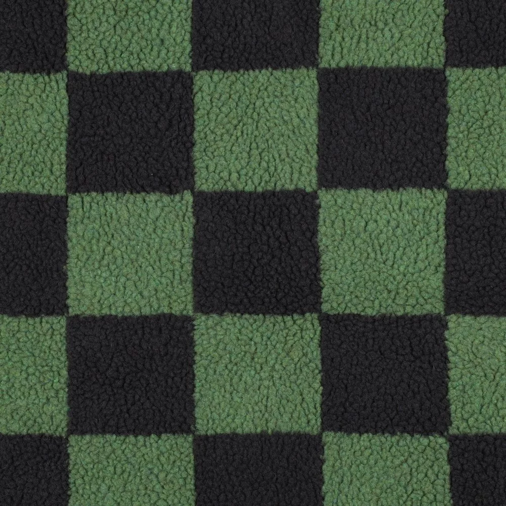 Teddy Stof Ruiten - Antraciet/Groen