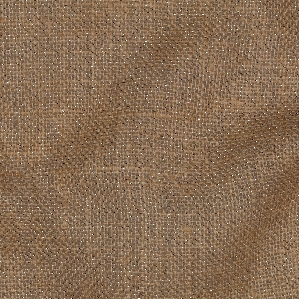Jute Stof met Lurex Zilverdraad