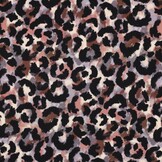 Jersey Katoen Stof Digitale Print - Panter Lavendel