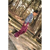 Brede Ribcord Katoen - Donkerbruin