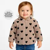 Hartjes Teddy Stof Bruin Zwart