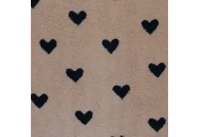 Hartjes Teddy Stof Bruin Zwart