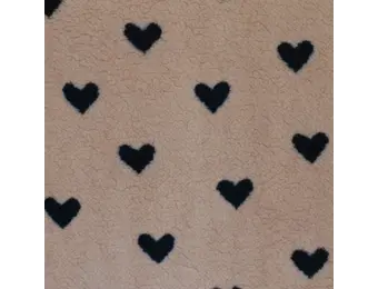 Hartjes Teddy Stof Bruin Zwart