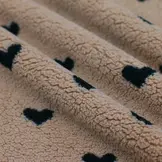 Hartjes Teddy Stof Bruin Zwart