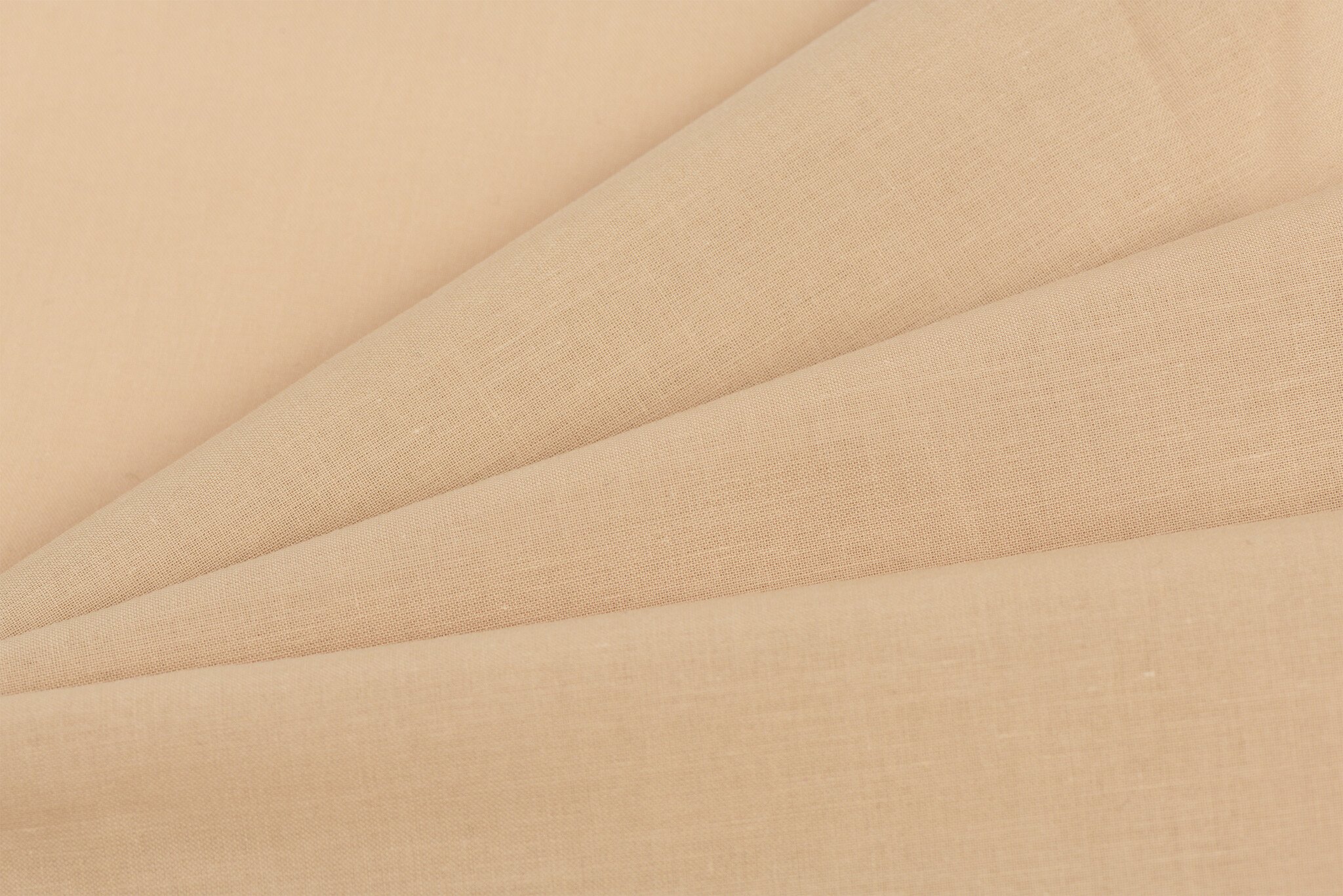 Organic Katoen Voile – Zandbeige – Licht, Zacht & Natuurlijk