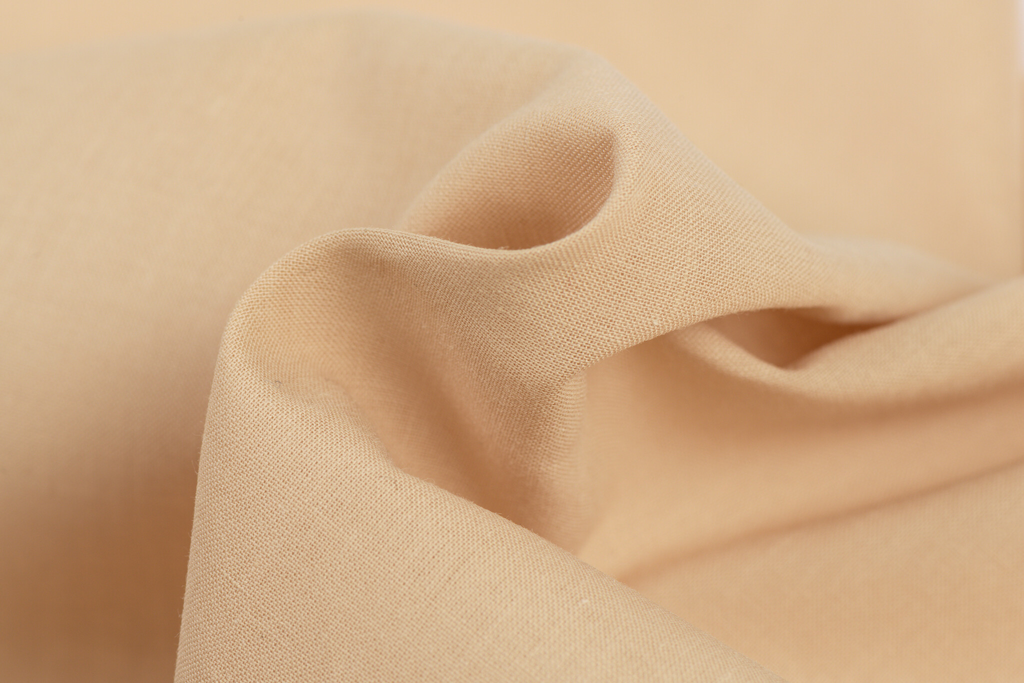 Organic Katoen Voile – Zandbeige – Licht, Zacht & Natuurlijk