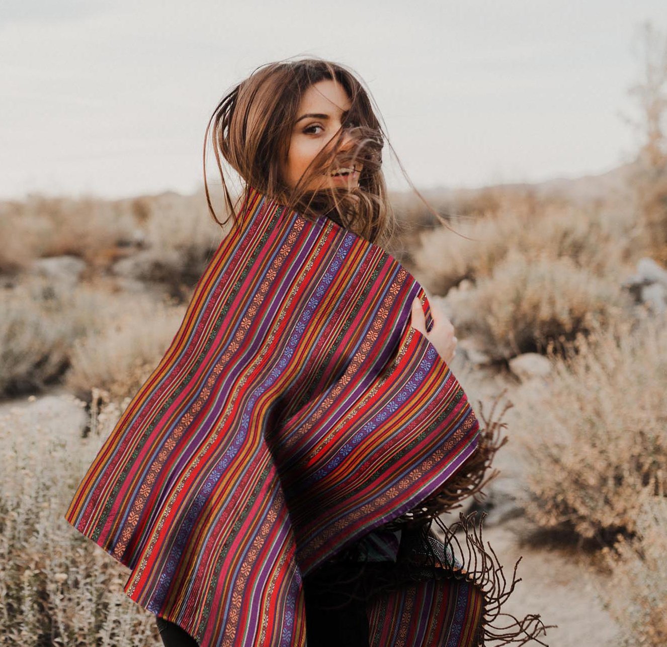 Geweven Mexicaanse Stof 14 – Kleurrijk, Stevig & Decoratief